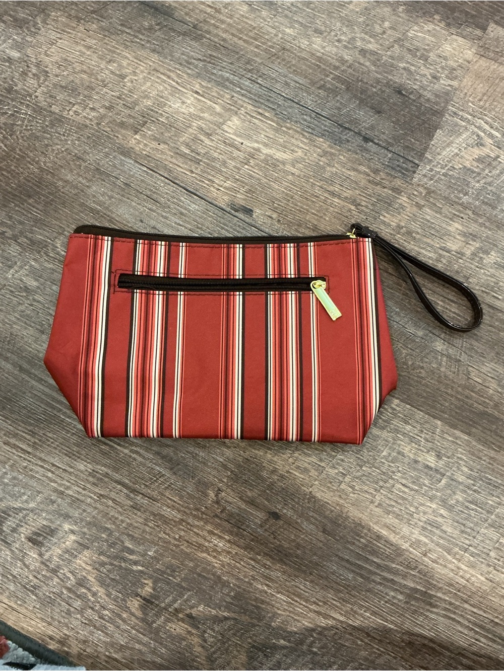 Striped Red Clutch